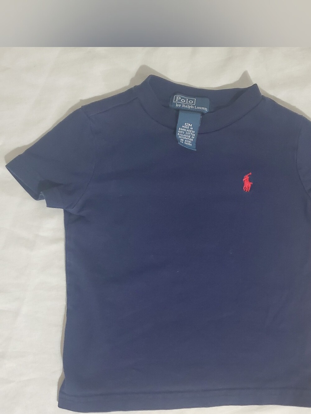 Polo by Ralph Lauren Navy Tee with Red Pony Logo